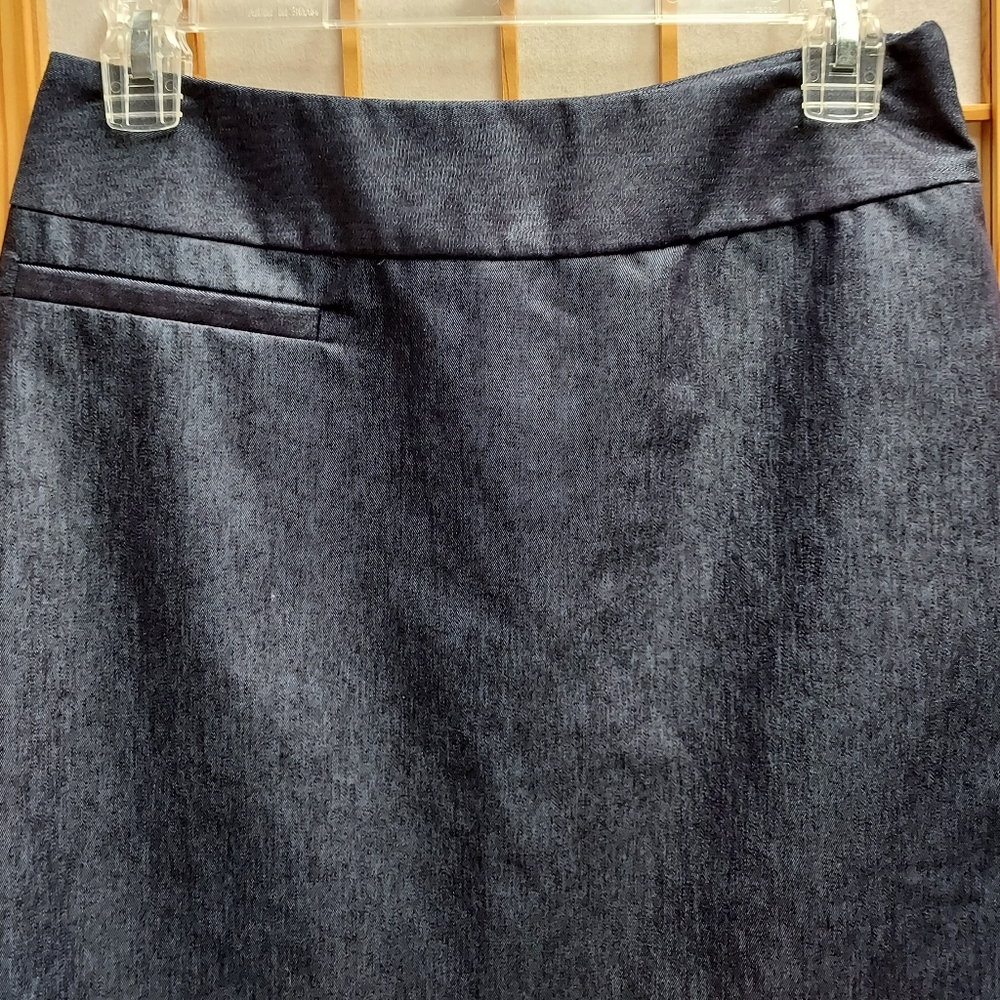 🦋 Y2K 2000s Merona dark blue denim look skirt women's 2 junior's 3 - Picture 3 of 5